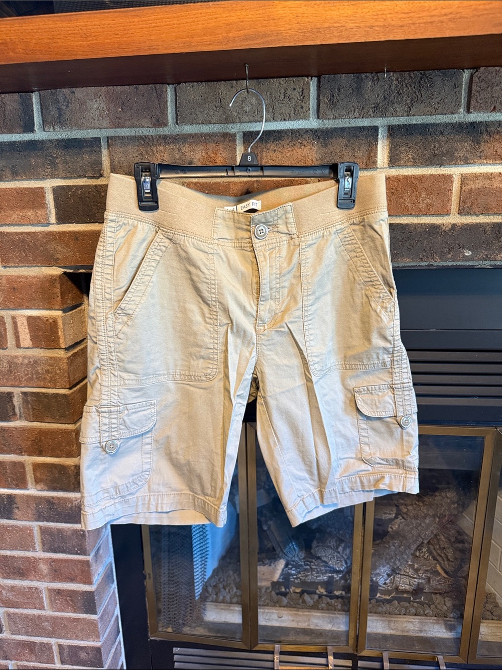 Lee Tan Cargo Shorts with Utility Pockets